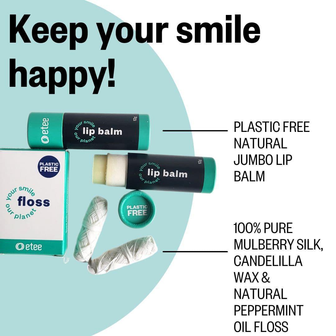 Smile Refills - 2 Mint Lip Balm & Floss Refill