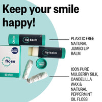 Smile Refills - 2 Mint Lip Balm & Floss Refill